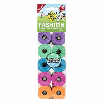 Bags On Board Dog Poop Bags Refill Rolls Pastel Colours