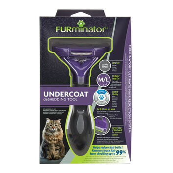 Furminator Undercoat Deshedding Tool For Long Hair Cats