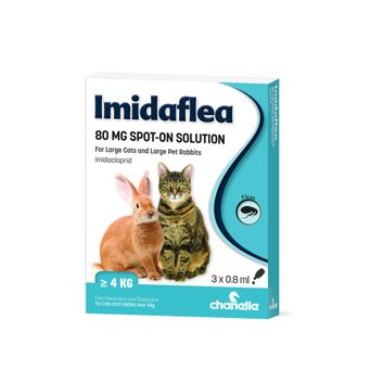 Chanelle Imidaflea 80Gm Spot-On For Large Cats &amp; Rabbits Over 4Kg