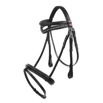 Whitaker Lynton Flash Bridle with Spare Browband Black