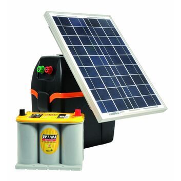 Gallagher S220 Solar Fence Energiser + Solar Panel + Battery
