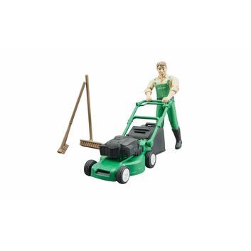 Bruder Bworld Gardener with Lawn Mower and Equipment 1:16