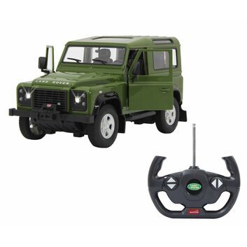 Jamara Remote Control Land Rover Defender Green Door Manual 1:14