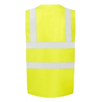 Ultimate Clothing Company 4-Band Safety Waistcoat Class 2 Hi-Vis Yellow