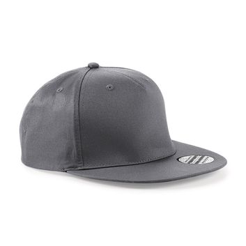 Beechfield  5 panel Snapback Rapper Cap Graphite