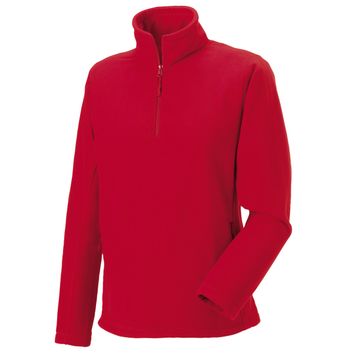 Russell Adult 1/4 Zip Outdoor Fleece Classic Red