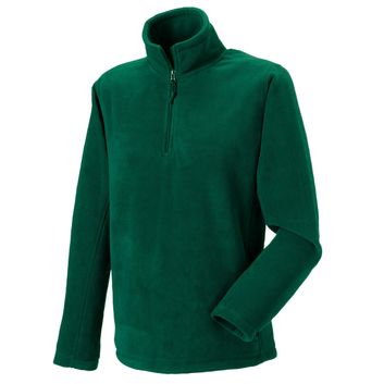 Russell Adult 1/4 Zip Outdoor Fleece Bottle Green