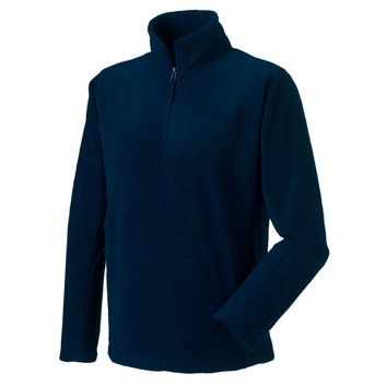 Russell Adult 1/4 Zip Outdoor Fleece French Navy