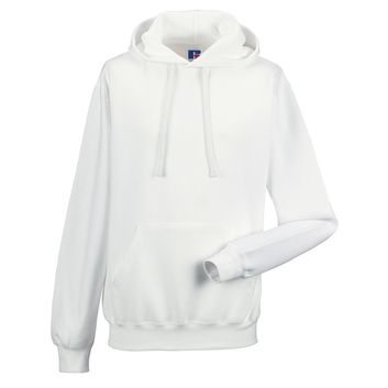 Russell Adult Hooded Sweatshirt White
