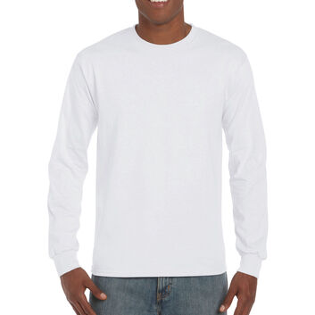 Gildan Hammer Adult Long Sleeve T-Shirt White