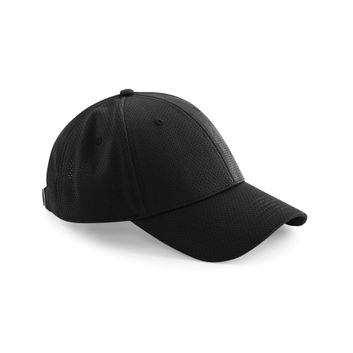 Beechfield  Air Mesh 6 Panel Cap Black