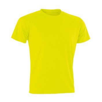 Spiro Impact Aircool Tee Fluro Yellow