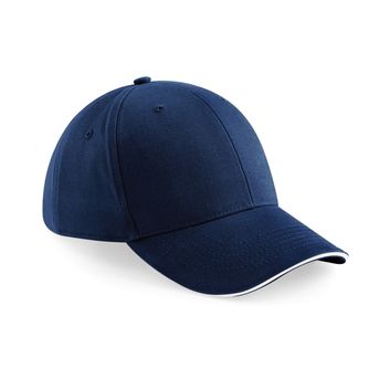 Beechfield  Athleisure 6 Panel Cap French Navy/White