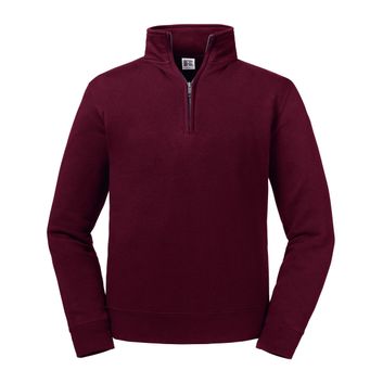Russell Authentic 1/4 Zip Sweat Burgundy