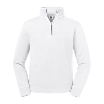 Russell Authentic 1/4 Zip Sweat White