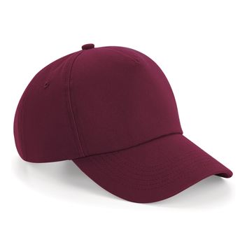 Beechfield  Authentic 5 Panel Cap Burgundy