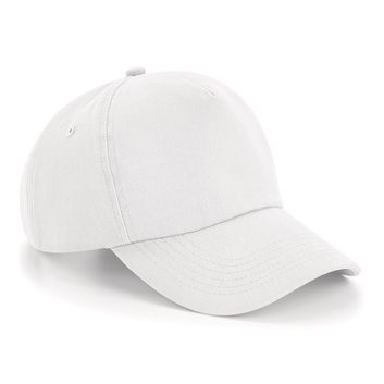 Beechfield  Authentic 5 Panel Cap White