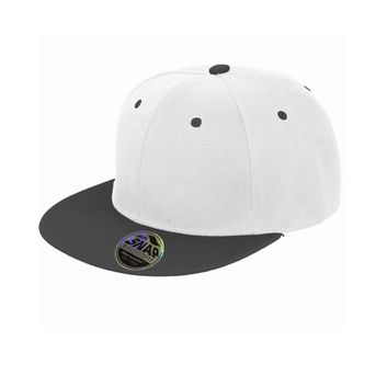 Result Core Bronx Original Flat Peak Snap Back Dual Colour Cap White/Black