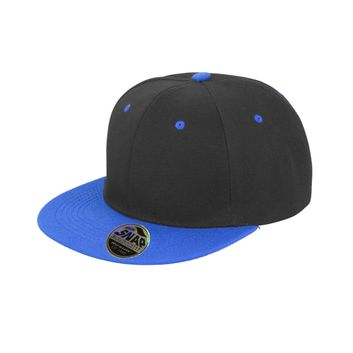 Result Core Bronx Original Flat Peak Snap Back Dual Colour Cap Black/ Azure Blue