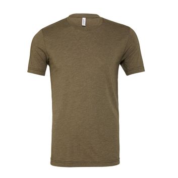 Bella Canvas Unisex Triblend Short Sleeve Tee Olive Green Triblend