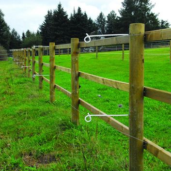 10 x Gallagher Pigtail Offset 40cm White alternative