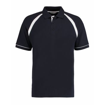 Kustom Kit Classic Fit Oak Hill Polo Navy/White