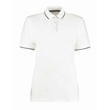 Kustom Kit Classic Fit St Mellion Polo White/Navy