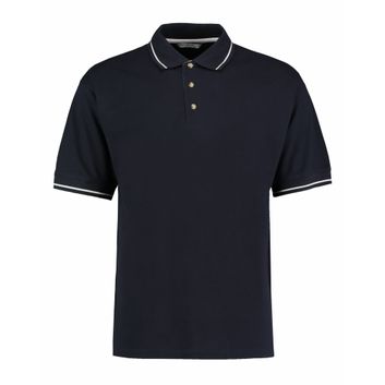 Kustom Kit Classic Fit St.Mellion Polo Navy/White