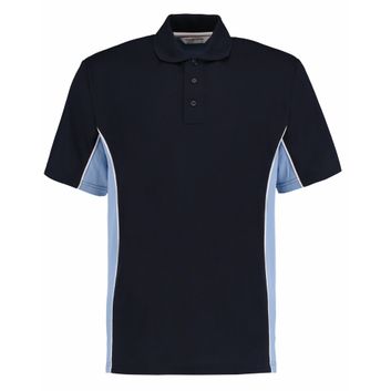 Gamegear Classic Fit Track Polo Navy/Light Blue/White
