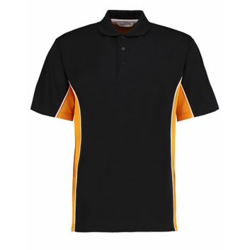 Gamegear Classic Fit Track Polo Black/Gold/White