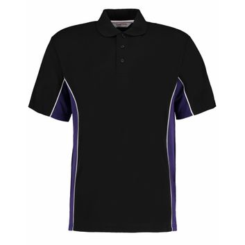 Gamegear Classic Fit Track Polo Black/Purple/White
