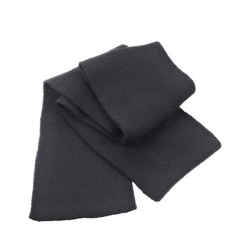 Result Winter Essentials Classic Heavy Knit Scarf Charcoal