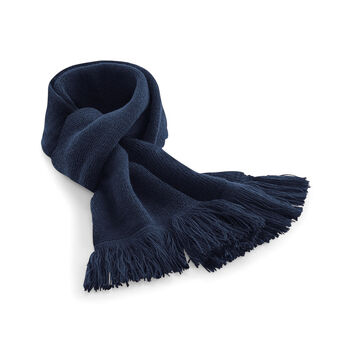 Beechfield  Classic Knitted Scarf French Navy