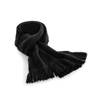Beechfield  Classic Knitted Scarf Black
