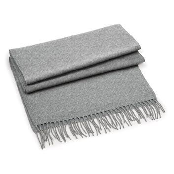 Beechfield  Classic Woven Scarf Heather Grey
