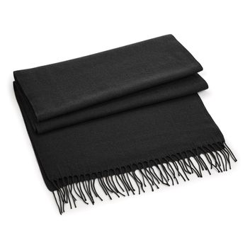 Beechfield  Classic Woven Scarf Black