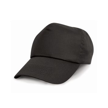 Result Headwear Cotton Cap Black