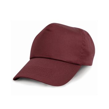 Result Headwear Cotton Cap Burgundy