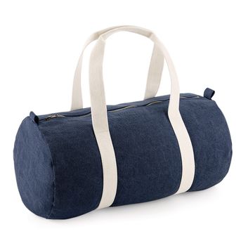 Bagbase Denim Barrel Bag Denim Blue