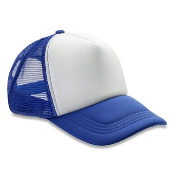 Result Headwear Detroit 1/2 Mesh Truckers Cap Royal Blue/White