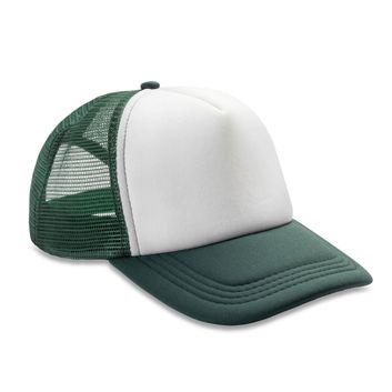 Result Headwear Detroit 1/2 Mesh Truckers Cap Bottle Green/ White
