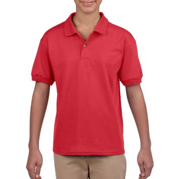 Gildan DryBlend® Youth Jersey Polo Red