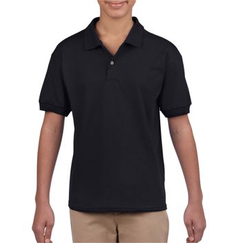 Gildan DryBlend® Youth Jersey Polo Black