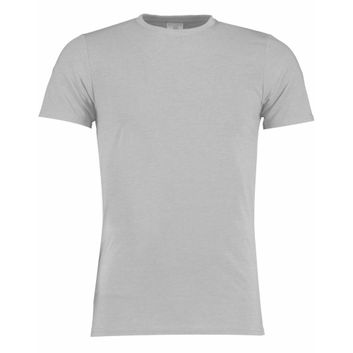 Kustom Kit Fashion Fit Superwash® 60° Tee Light Grey Marl