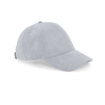 Beechfield  Faux Suede 6 Panel Cap Light Grey