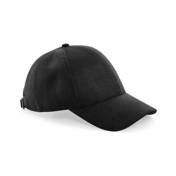 Beechfield  Faux Suede 6 Panel Cap Black