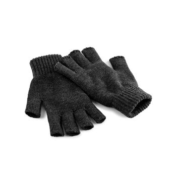 Beechfield  Fingerless Gloves Charcoal
