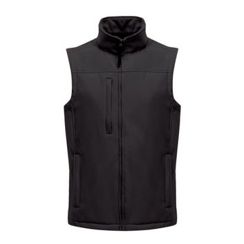 Regatta Flux Men's Softshell Bodywarmer Black/Black