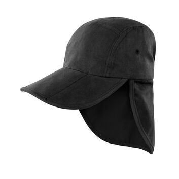 Result Headwear Fold Up Legionnaire Hat Black