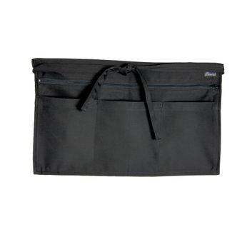 Dennys Full Zip Multi-Pocket Apron Black